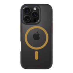 Tactical MagForce Hyperstealth 2.0 iPhone 16 Pro phone case - Grey (Black / Yellow) други,аксесоари,tactical,magforce,hyperstealth,2.0,iphone,16,pro,phone,case,grey,(black,yellow)