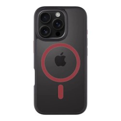 Tactical MagForce Hyperstealth 2.0 iPhone 16 Pro phone case - Black (Black / Red) други,аксесоари,tactical,magforce,hyperstealth,2.0,iphone,16,pro,phone,case,black,(black,red)