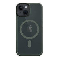 Tactical MagForce Hyperstealth iPhone 14 phone case - Clear (Forest Green) други,аксесоари,tactical,magforce,hyperstealth,iphone,14,phone,case,clear,(forest,green)