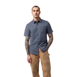 риза,с,къс,ръкав,мъжки,ризи,fox,level,up,woven,short,sleeve,shirt,midnight,(grey)