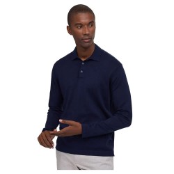 мъжки,блузи,с,яка,façonnable,cash,long,sleeve,polo,refurbished,blue