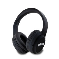 слушалки,слушалки,dkny,pu,leather,arch,logo,wireless,headphones,black