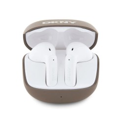 слушалки,слушалки,dkny,satiny,finish,tws,wireless,earphones,brown
