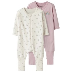 пижама,детски,пижами,name,it,jet,rainbow,pyjama,2,units,jet,stream,w,burnished,lilac,(beige,pink)
