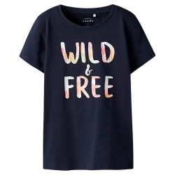 тениска,детски,тениски,name,it,vanaya,short,sleeve,t,shirt,dark,sapphire,wild,&,free,(blue)