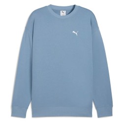 блуза,мъжки,пуловери,puma,wardrobe,essential,relaxed,fit,sweatshirt,blue,(cool,blue)