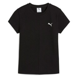 тениска,дамски,тениски,puma,wardrobe,essential,slim,fit,short,sleeve,t,shirt,puma,black,(black)