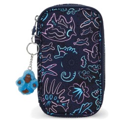 канцеларски,принадлежности,kipling,50,pens,pencil,case,disco,fish,(blue)