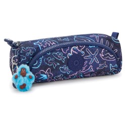 канцеларски,принадлежности,kipling,cute,pencil,case,disco,fish,(blue)