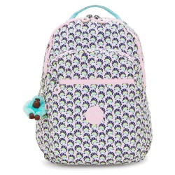 раница,раници,kipling,seoul,lap,27l,backpack,geo,shell,(beige)