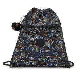 спортна,чанта,спортни,сакове,и,чанти,kipling,supertaboo,15l,gymsack,neon,skate,(black)