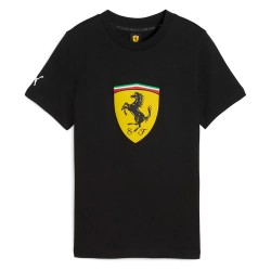 тениска,мъжки,тениски,дамски,тениски,puma,ferrari,sportswear,colored,big,shield,short,sleeve,t,shirt,black,(puma,black)