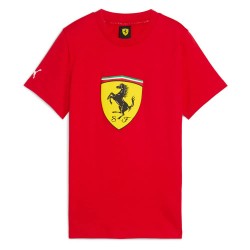 тениска,мъжки,тениски,дамски,тениски,puma,ferrari,sportswear,colored,big,shield,short,sleeve,t,shirt,red,(rosso,corsa)