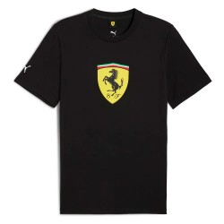 тениска,мъжки,тениски,дамски,тениски,puma,ferrari,sportswear,colored,shield,short,sleeve,t,shirt,black,(puma,black)