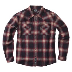 риза,с,дълъг,ръкав,мъжки,ризи,west,coast,choppers,outlaw,flannel,long,sleeve,shirt,red,grey,(multicolor)