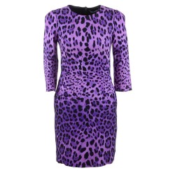 рокля,дамски,поли,и,рокли,dolce,&,gabbana,745685,long,sleeve,midi,dress,purple
