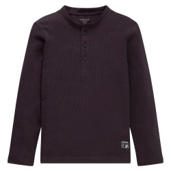 тениска,детски,тениски,tom,tailor,fitted,waffle,henley,long,sleeve,t,shirt,grey,purple,(coal,grey)