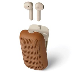 слушалки,слушалки,lexon,la127c,wireless,earphones,beige,brown,(camel)
