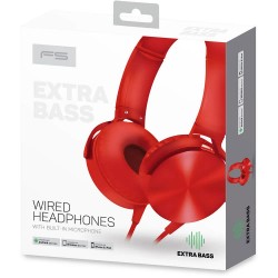 слушалки,слушалки,omega,fh07r,earphones,red,(red)