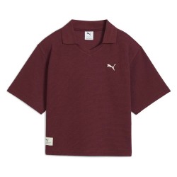 дамски,блузи,с,яка,puma,class,pinnacle,relaxed,fit,short,sleeve,polo,ruby,shimmer,(red)