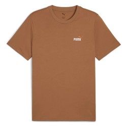 тениска,мъжки,тениски,puma,ess,2,color,small,nº1,logo,short,sleeve,t,shirt,melted,caramel,(brown)