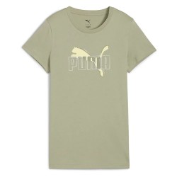 тениска,дамски,тениски,puma,ess,logo,lab,short,sleeve,t,shirt,lux,army,(green)