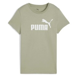 тениска,дамски,тениски,puma,ess,n1,logo,short,sleeve,t,shirt,green,(lux,army)