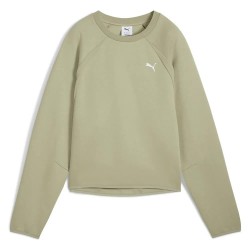 блуза,дамски,блузи,puma,evostripe,comfort,short,sweatshirt,green,(lux,army)