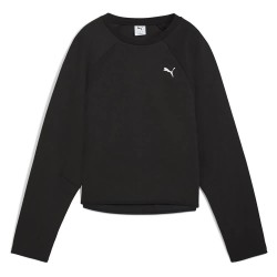 блуза,дамски,блузи,puma,evostripe,comfort,short,sweatshirt,puma,black,(black)