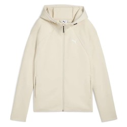 блуза,дамски,блузи,puma,evostripe,full,zip,sweatshirt,alpine,snow,(beige)