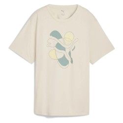 тениска,дамски,тениски,puma,graphic,relaxed,energy,short,sleeve,t,shirt,alpine,snow,(beige)