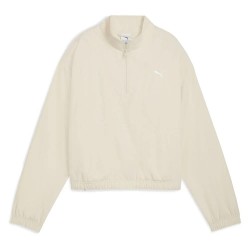 блуза,дамски,блузи,puma,her,relaxed,fit,half,zip,sweatshirt,alpine,snow,(beige)