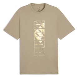 тениска,мъжки,тениски,puma,maximal,metallic,relaxed,fit,short,sleeve,t,shirt,beige,(ice,coffee)