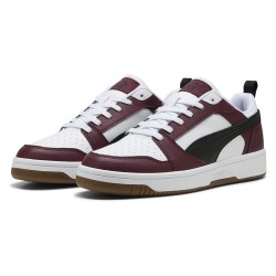 маратонки,мъжки,маратонки,puma,rebound,v6,low,trainers,puma,white,puma,black,ruby,shimmer,(white)