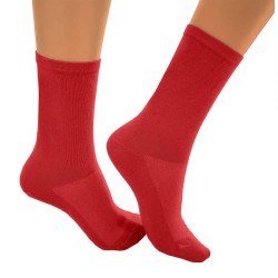 чорапи,дамски,чорапи,bmymoon,comfort,socks,2,pairs,grid,(red)