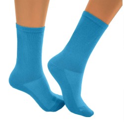 чорапи,дамски,чорапи,bmymoon,comfort,socks,2,pairs,turquoise,(blue)