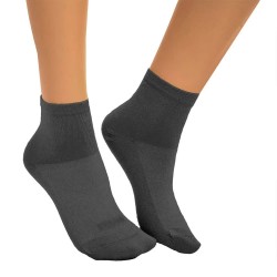чорапи,дамски,чорапи,bmymoon,trendy,short,socks,2,pairs,black,(grey)