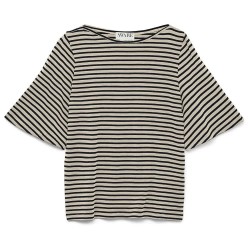 дамски,блузи,дамски,ризи,vero,moda,awfiona,short,sleeve,blouse,beige,(birch,dark,sapphire)