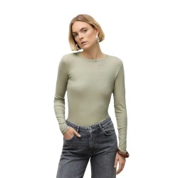 тениска,дамски,тениски,vero,moda,awirwina,long,sleeve,t,shirt,tea,(beige)