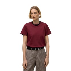 тениска,дамски,тениски,vero,moda,awnaima,short,sleeve,t,shirt,zinfandel,(red)