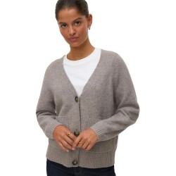 блуза,дамски,пуловери,дамски,плетени,дрехи,vero,moda,boom,v,neck,sweater,moon,rock,melange,(grey)