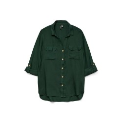 риза,с,дълъг,ръкав,дамски,блузи,дамски,ризи,vero,moda,bumpy,long,sleeve,shirt,pine,grove,(green)