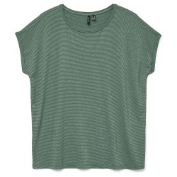 тениска,дамски,тениски,vero,moda,lava,glitter,short,sleeve,t,shirt,laurel,wreath,gold,lurex,(green)