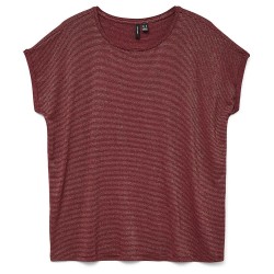 тениска,дамски,тениски,vero,moda,lava,glitter,short,sleeve,t,shirt,syrah,gold,lurex,(red)