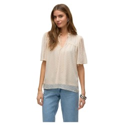 тениска,дамски,тениски,vero,moda,leah,short,sleeve,t,shirt,beige,(pumice,stone)