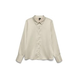 риза,с,дълъг,ръкав,дамски,блузи,дамски,ризи,vero,moda,merle,long,sleeve,shirt,pumice,stone,(beige)