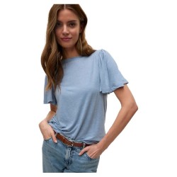 тениска,дамски,тениски,vero,moda,paloma,onella,short,sleeve,t,shirt,dusty,blue,(blue)