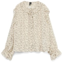 риза,с,дълъг,ръкав,дамски,блузи,дамски,ризи,vero,moda,petra,long,sleeve,shirt,oatmeal,tally,(beige)