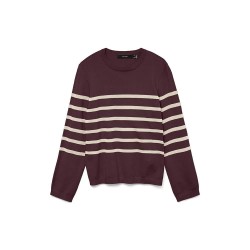 блуза,дамски,пуловери,дамски,плетени,дрехи,vero,moda,saba,plain,sweater,winetasting,birch,(purple)