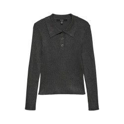 дамски,блузи,с,яка,vero,moda,siljerib,long,sleeve,polo,dark,grey,melange,(grey)
